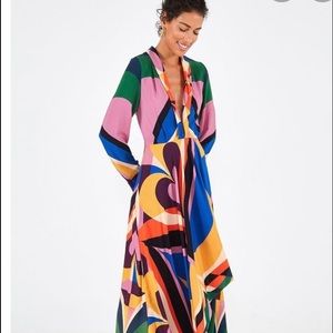NWT FARM Rio graphic heart maxi xs SOLD OUT NEVER WORN